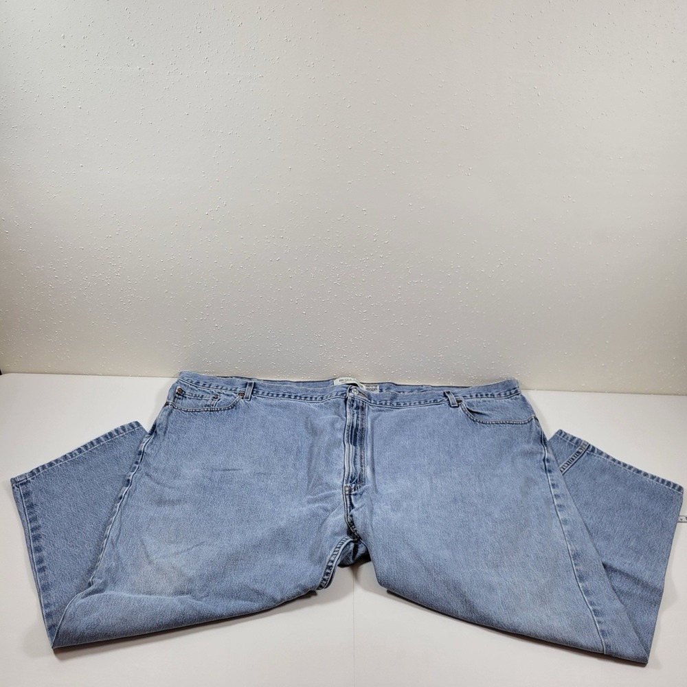 Vintage Y2K Levi's Men's Jeans 505 Regular Fit Bootcut Size 60x30 Blue